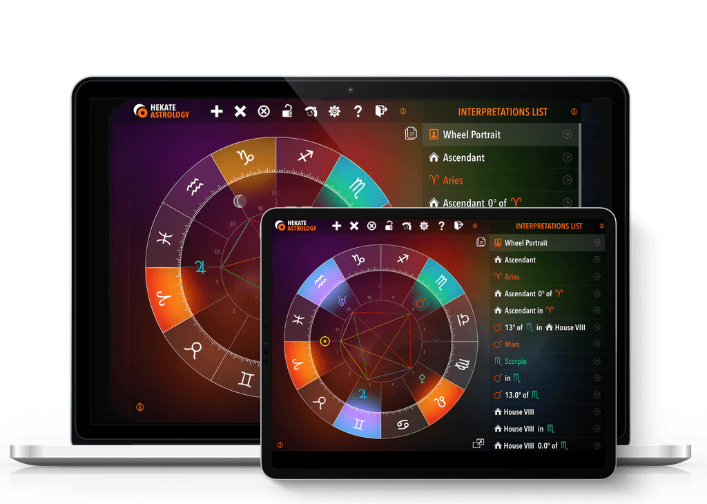 Hekate Astrology App - AI-powered astrological analysis interface on macOS